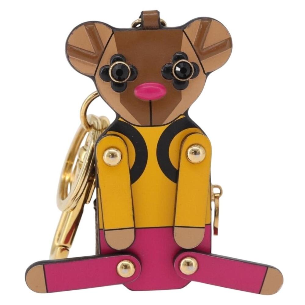 Louis Vuitton Monogram Porte Cles Christmas Teddy Bear Charm Brown